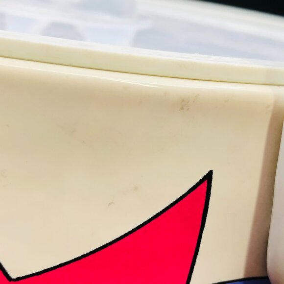 Vintage 80s Toucan Birds and Tropical Florals Ice Bucket with Lid and Handle - Picture 12 of 13